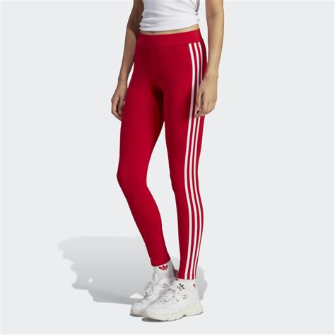 adidas leggins rot drei streifen grösse m